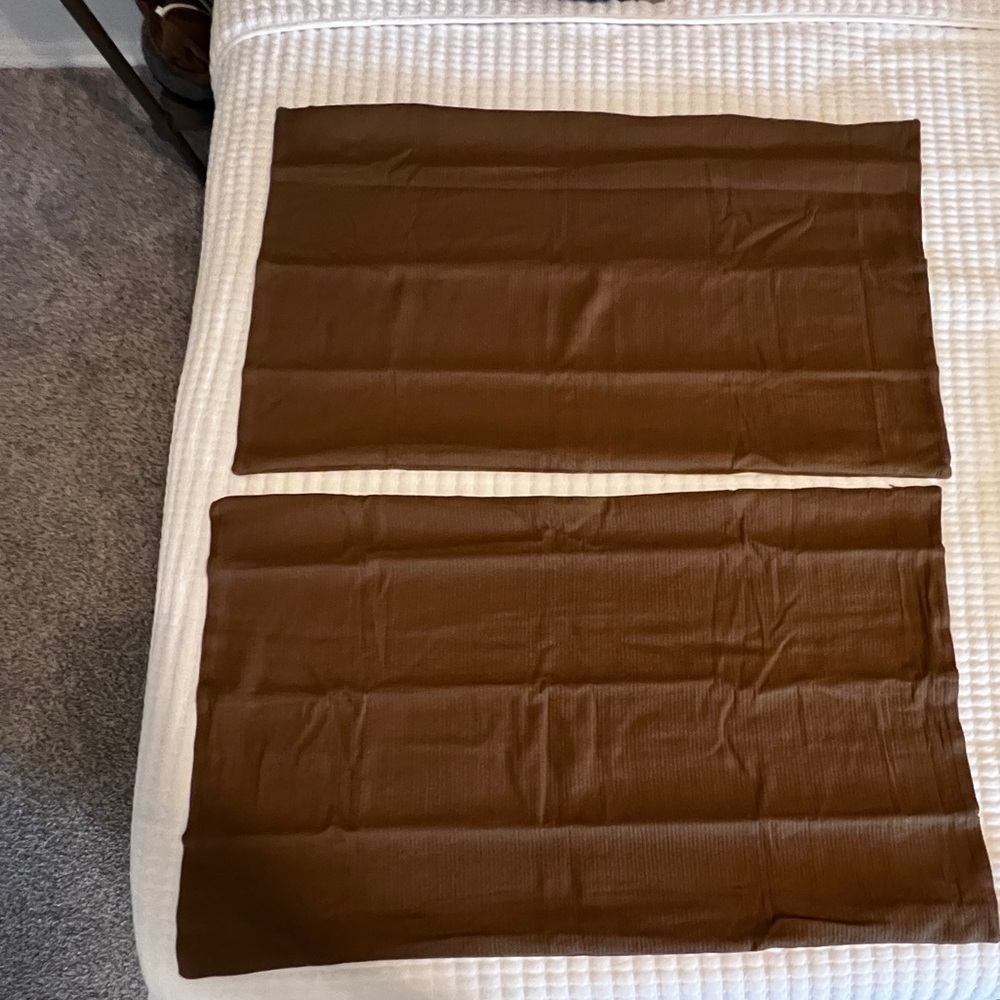 TWO Restoration Hardware HW Custom Dec Pillow FF Brown Cover 22"x36" $350 NWT